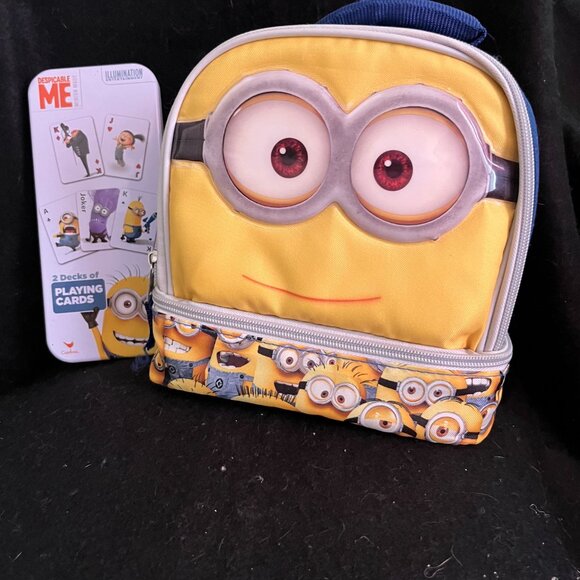 Minions Soft-Sided Insulated Lunchbox/Drink Holder FREE Minion Playing Cards - Picture 4 of 11